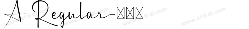 A Regular字体转换